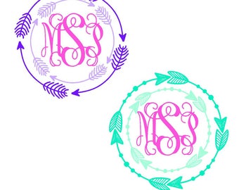 Svg Files For Cricut Cricut Downloads Monogram Frame Svg