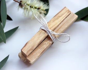 Palo Santo Wood Bundle - 3 x Palo Santo Holy Wood Incense Sticks - Palo Santo Smudge Sticks - Meditation, Energy Clearing, Natural Incense