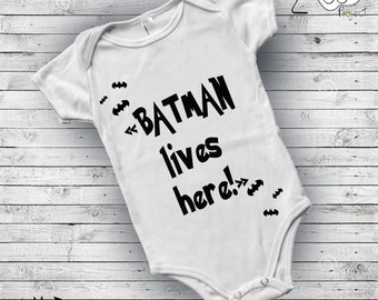 Baby onsie, Black and white, Batman, Baby clothes, Superhero, Baby Boy Outfit, Baby body suit,Baby boy clothes,Rock baby shower,Newborn gift