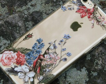 Flowers iPhone 7/7+/SE 5/5S/5C/4/4S, iPhone 6/6S Clear TPU Case, Galaxy S7/S7 EDGE, Galaxy S6/S6 Edge, Galaxy S5, Huawei P9/P10, T-163