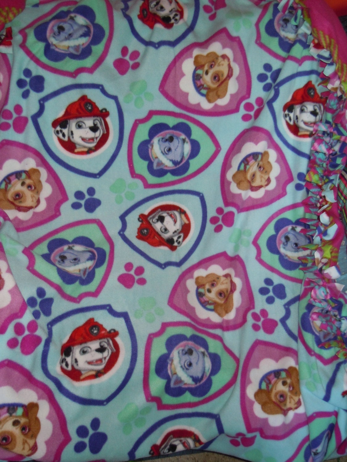 Paw Patrol Blanket Girl Paw Patrol Blanket Fleece by TotallyTied