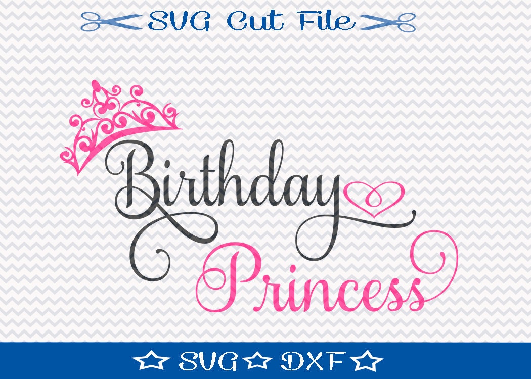 Download Birthday Princess SVG File / SVG Cutting File for Silhouette