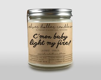 The Doors, Jim Morrison Candle, Boyfriend Gift, Girlfriend Gift, Husband Gift, Wife Gift, mom Birthday, Personalized Candle, Soy Candle