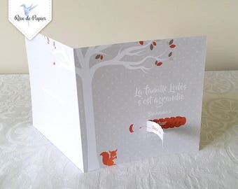 Announcement squirrel theme with detachable strap