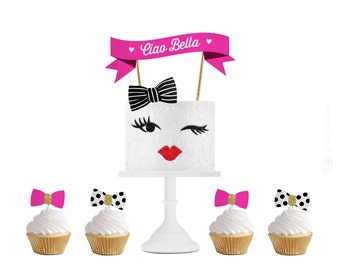 Set Of 12 Kate Spade Theme Paper Straws Kate Spade Inspired