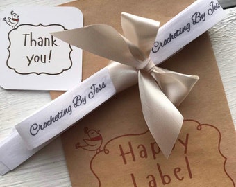 Custom fabric real cotton Labels | Labels for Knitting | Cotton Label Ribbon | Cotton Ribbon | Sewing Label | Textile Tag | Organic Cotton
