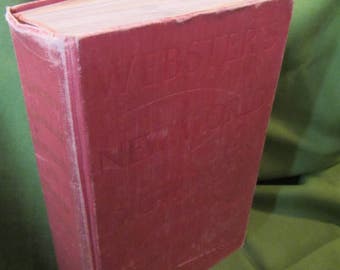 1960 ** Websters New World Dictionary College Edition ** Websters ** Thumb Indexing ** sj