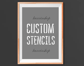 Custom Stencil design A4 A3 Bespoke Mylar Reusable Stencil Airbrush Painting Art