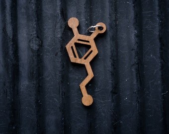 Dopamine Molecule Necklace pendant