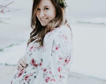Maternity Robe / Hospital Gown / Maternity Photos