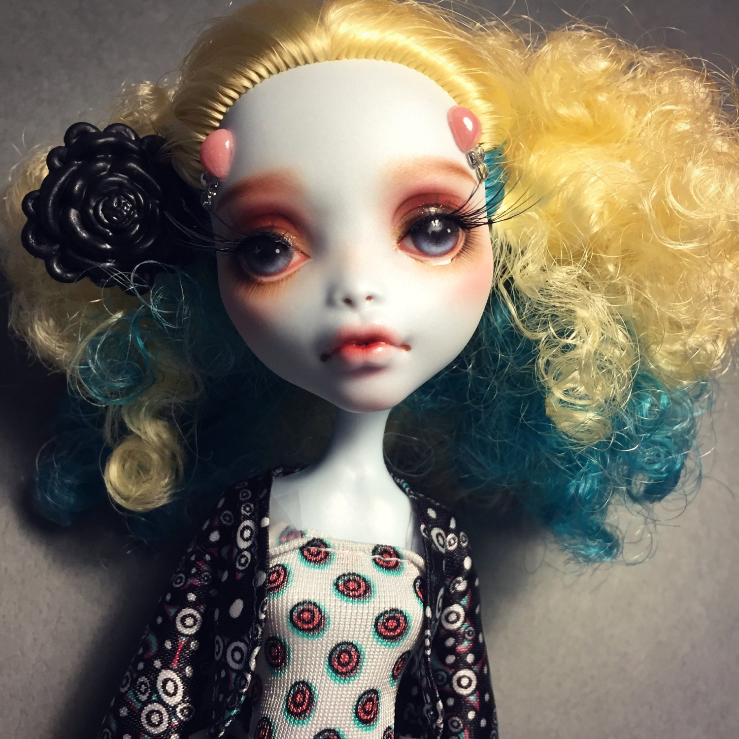 Reserved OOAK Monster High Custom Art Doll Circus Girl