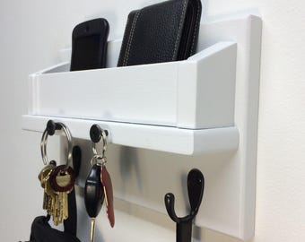 Mail Organizer, Key Holder, Dog leash holder, Wall Shelf, Coat Hook, Home Decor