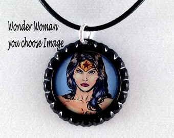 Wonder Woman necklace,you choose image,wonder woman jewelry,wonder woman charm bracelet,wonder woman necklaces,dc wonder woman jewelry,charm