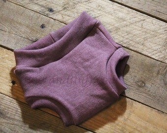 Wool interlock soaker, Dark Mauve, cloth diapers