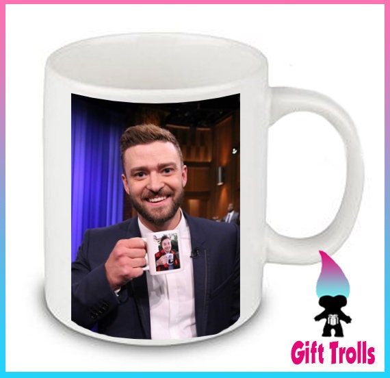 Justin Timberlake Ceramic Coffee Mug Jimmy Fallon Ew Late