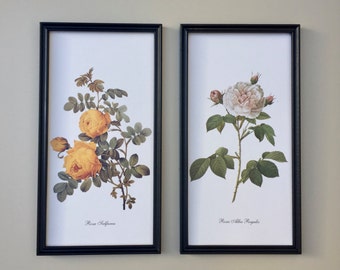 Framed floral prints | Etsy