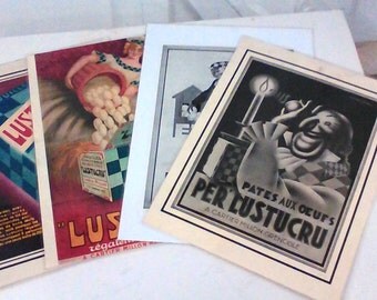 LUSTUCRU vintage advertising posters.