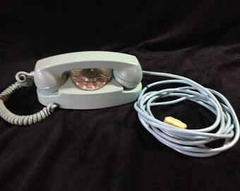 Aqua Turquoise Princess Rotary Phone, Bell System 701B