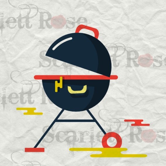 Barbecue Grill SVG svg cutting files for Cricut & Silhouette