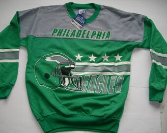 Vintage Philadelphia Eagles NFL football sweatshirt by Garan made in the USA New with tags