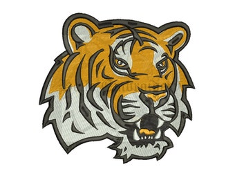 Lsu Tigers 7 Size Embroidery Designs College Football Logos Machine Embroidery Pattern
