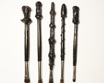 5-Set Makeup Wands- Makeup Brushes- Harry Potter inspired- Gift For Her- Potter Wands- Book Lover Gift- Book Lover Gift- Christmas Gift