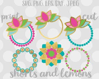 Mandala svg, monogram svg, monogram Frame svg, Namaste svg files, Mandala, SVG, DXF, EPS, Silhouette Studio, cricut, yoga, pilates, boho