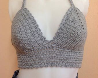 Sexy Crochet Summer Bikini Top, Choose Custom Colors, 20+ Colors Available