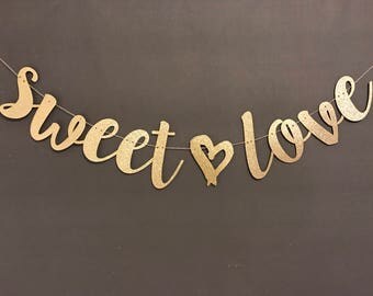 Love is sweet banner | Etsy