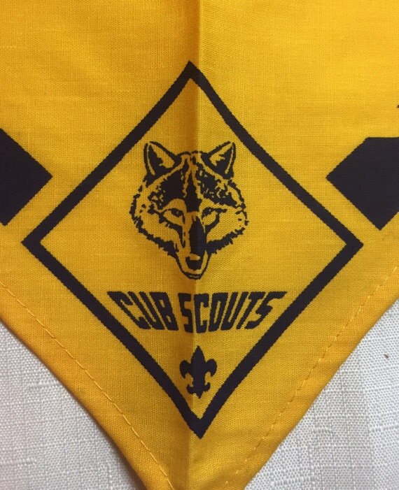 Vintage 80s Cub Scouts Bandana Free Shipping