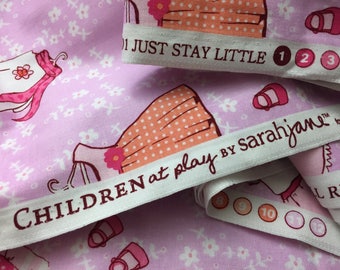 Children at Play, Just Stay Little, by, Sarah Jane, for, Micheal Miller Fabrics, with, girl dresses, and flowers, quilting cotton fabric