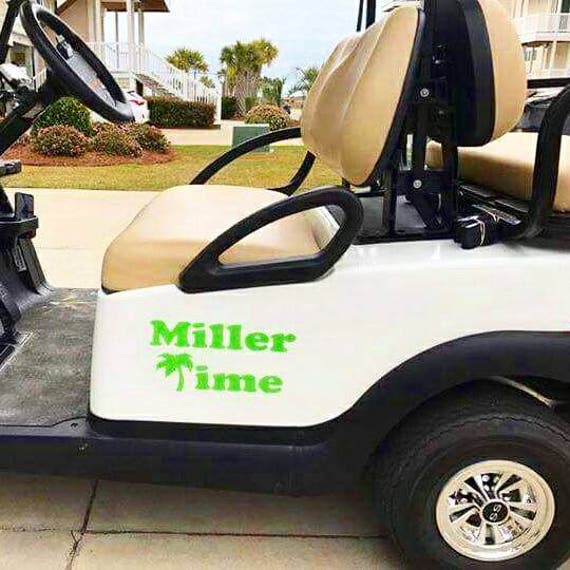 Custom Name Decal Name Decal Golf Cart Decal Personalized