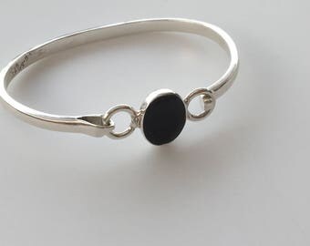 Onyx bracelet, Black onyx bracelet, Silver onyx bracelet, Black Bracelet, Silver bracelet, Black Onyx Jewelry, Black Jewelry, Onyx gemstone,