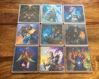 Hearthstone / World of Warcraft / Blizzard Coasters - Choose Your Hero