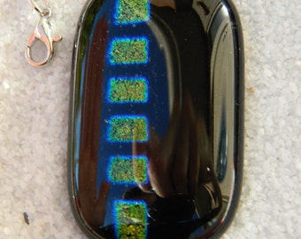 glass fusion square necklace