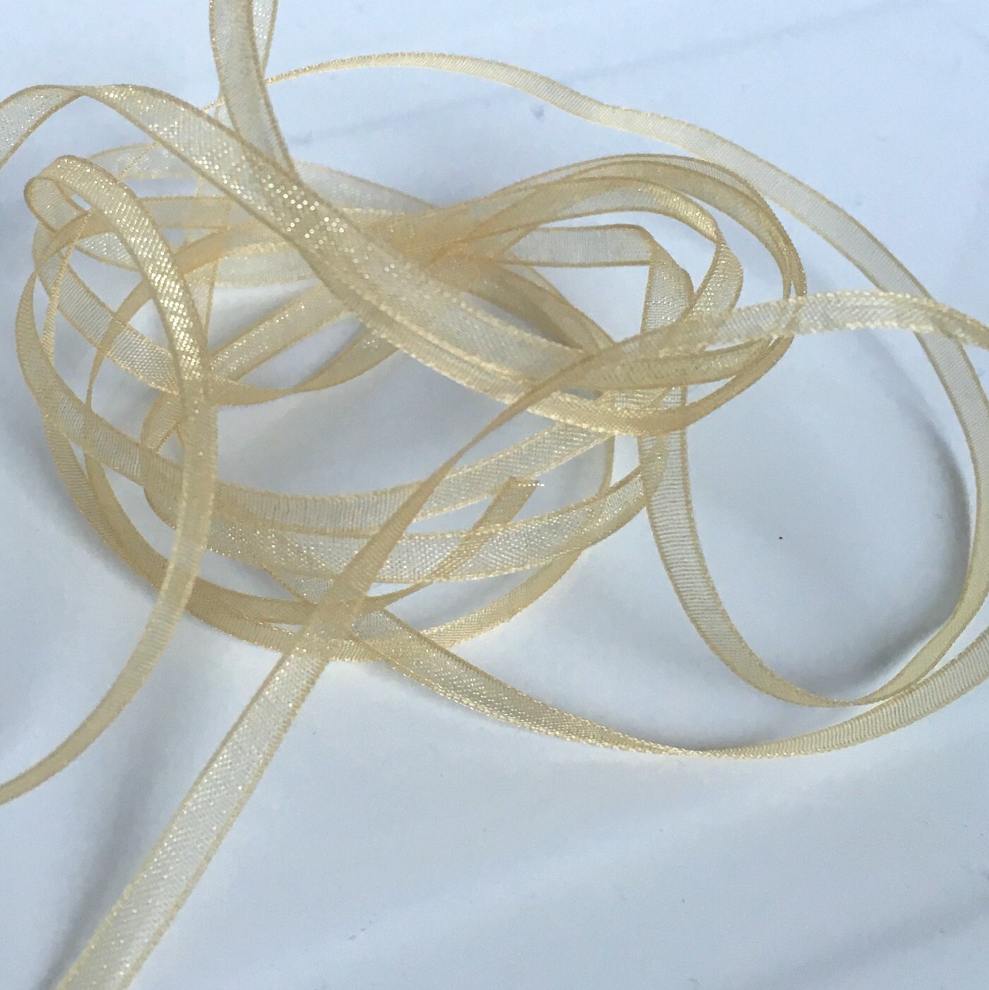 5M gold organza ribbon gold ribbon gold ribbon 3mm ribbon