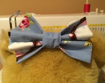 DDLG Cute Blue Floral Hair Bow