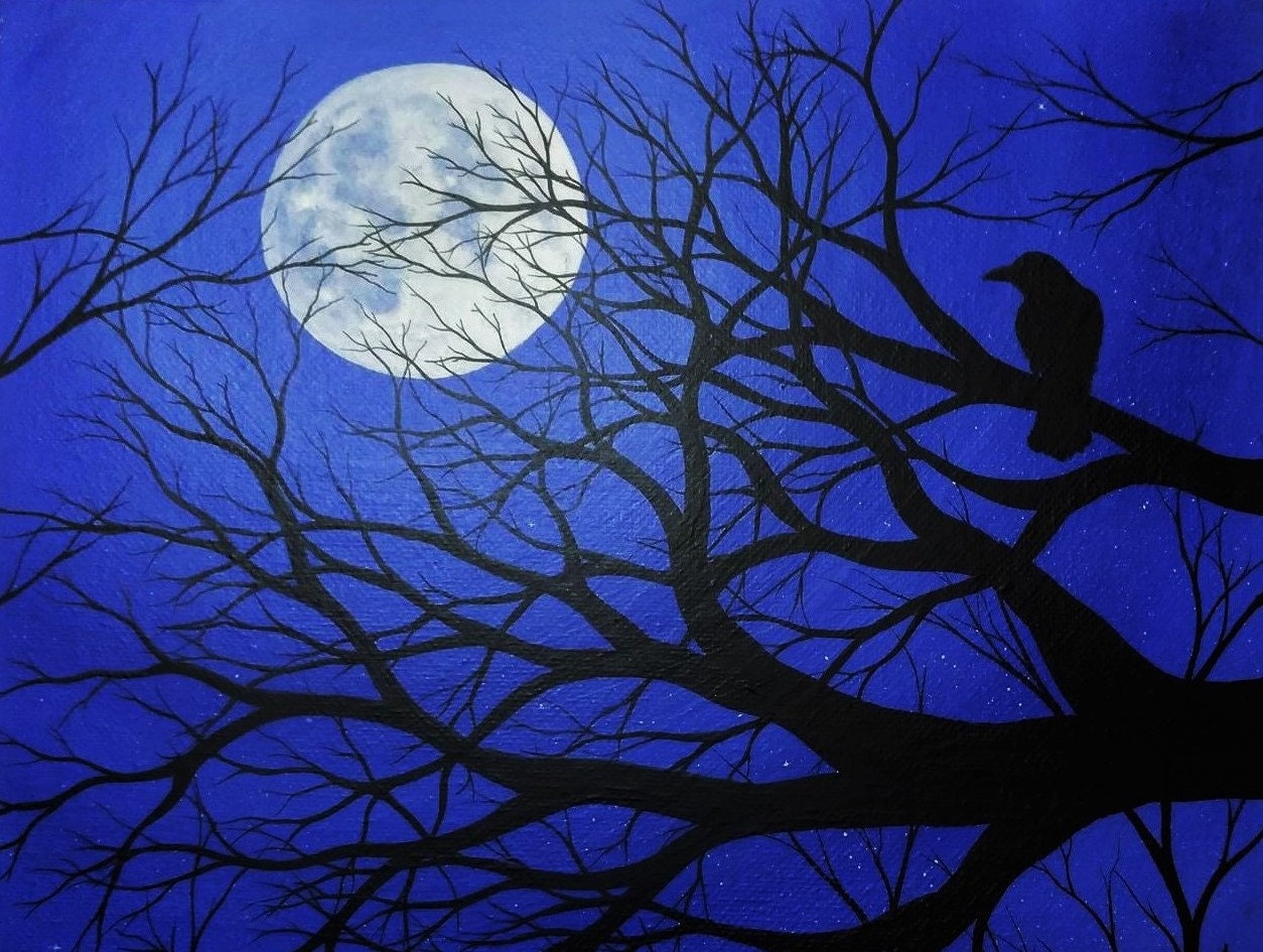 It's just a photo of Unusual Birds In The Moon Drawing It's just a graphic of Unusual Birds In The Moon Drawing