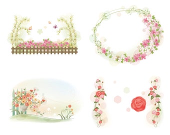 4 Illustration Landscape Background Patterns Clipart PNG High Resolution S330
