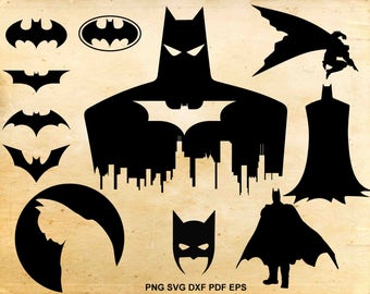Batman svg file, Batman clipart, Batman silhouette, Batman Mask, Cut files for Cricut, Svg files for Silhouette Cameo, dxf eps png svg pdf