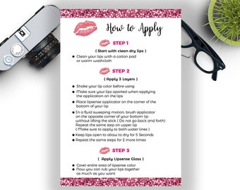 Lipsense printable | Etsy