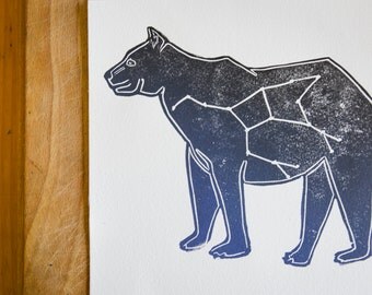 The Great Bear Lino print