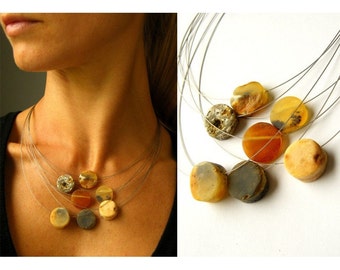 Amber Necklace-Amber Pendant ,Baltic Amber Necklace ,Raw Amber Necklace ,Amber Jewellery , Handmade Amber Necklace