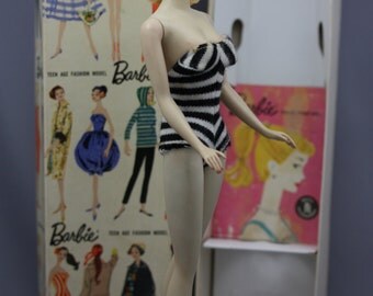 Vintage Blonde Ponytail Barbie #1 - with box and accessories