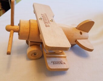 Vintage Tonka Wood Airplane