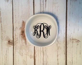 Monogrammed Ring Dish, Custom Ring Dish, Monogrammed Stocking Stuffer, Monogrammed Birthday Gift