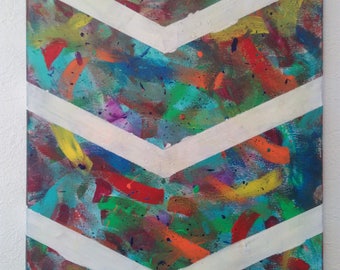Peinture abstraite acrylique