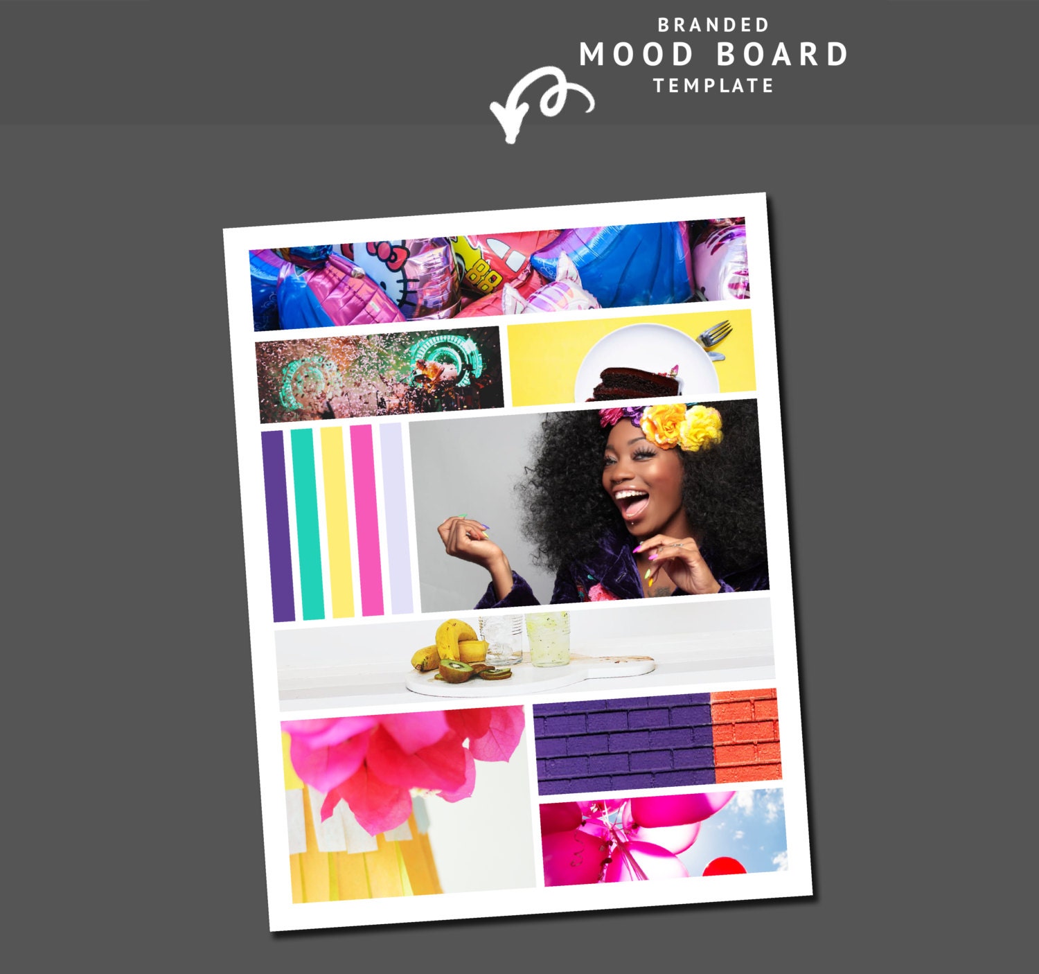graphic design mood board template