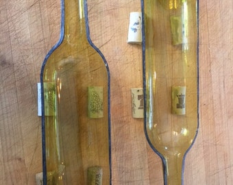 Wine Bottle Half Planter