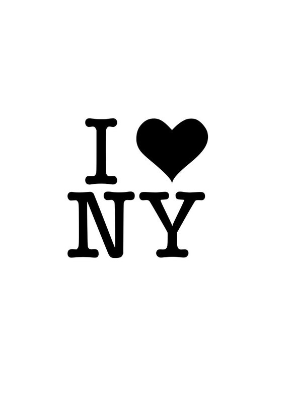 Download I love New York NY r outline SVG Digital Download Cuttable